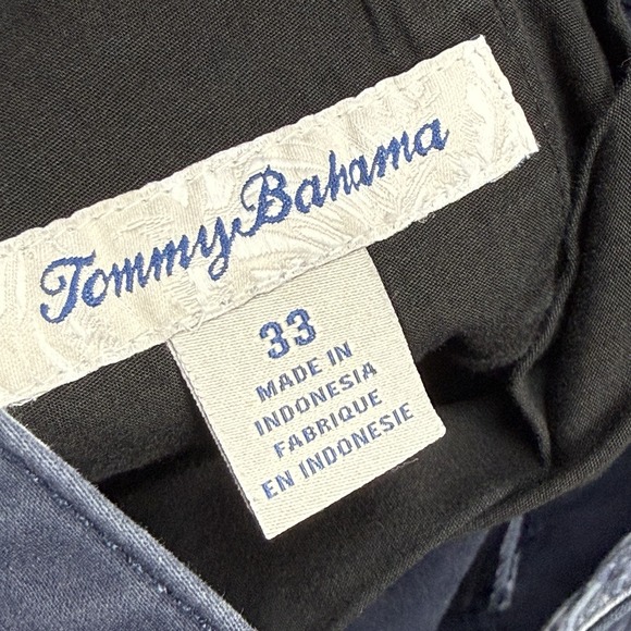 Tommy Bahama Tencel Shorts Mens 33 Gray Green Navy Chino Bermuda Lot of 3 - Picture 10 of 11